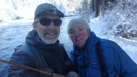 Fly Fishing the Metolius River on Christmas Day.
